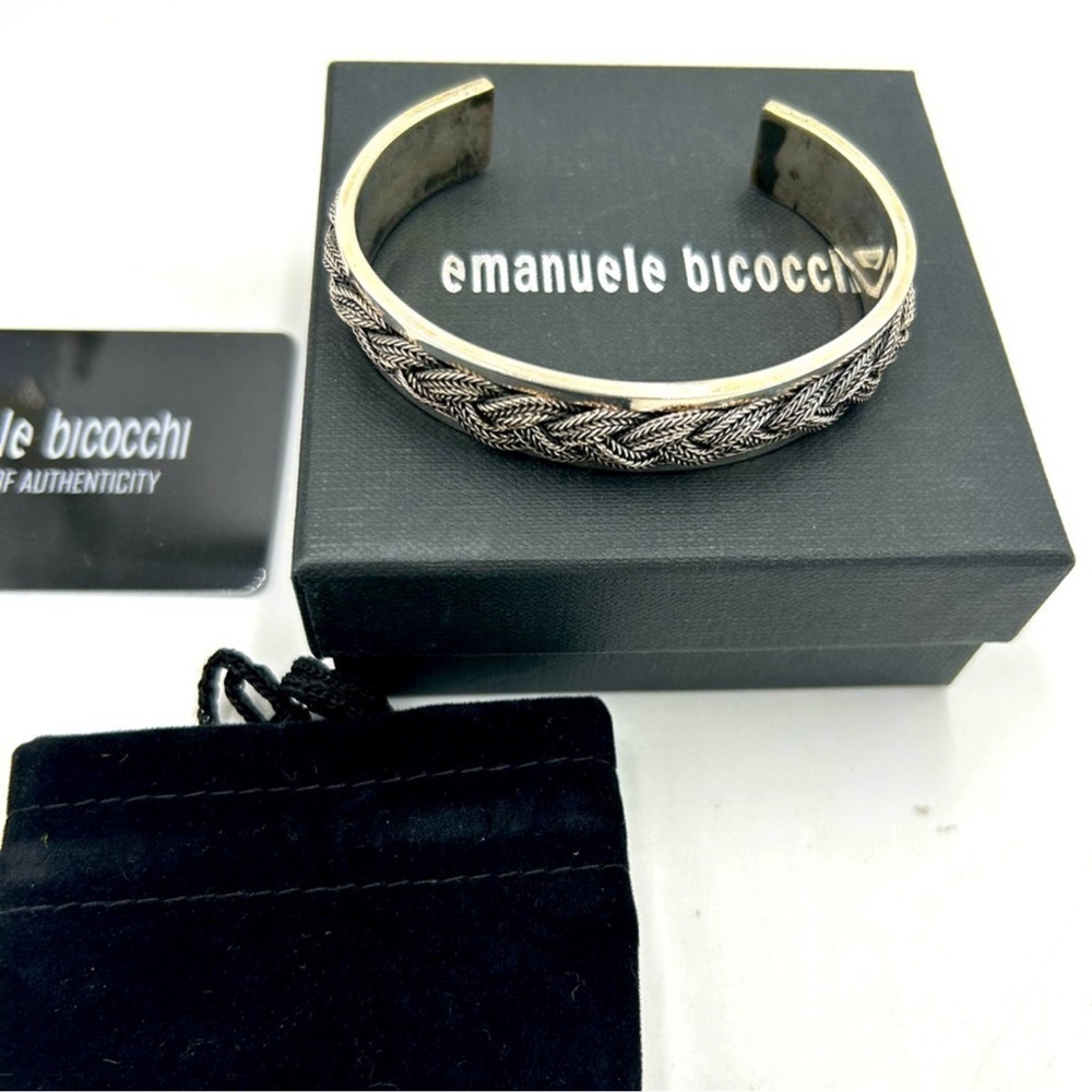 Women’s Emmanuel Bicocchi braided cuff bracelet